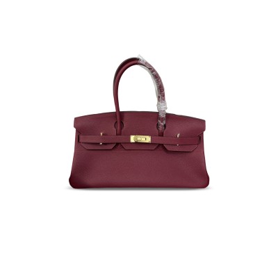 HERMES MASTER SHOULDER BIRKIN 42 TOGO RUBY RED GOLD HARDWARE (42*20*18cm) HERMES MASTER SHOULDER BIRKIN 42 TOGO RUBY RED GOLD HARDWARE (42*20*18cm)